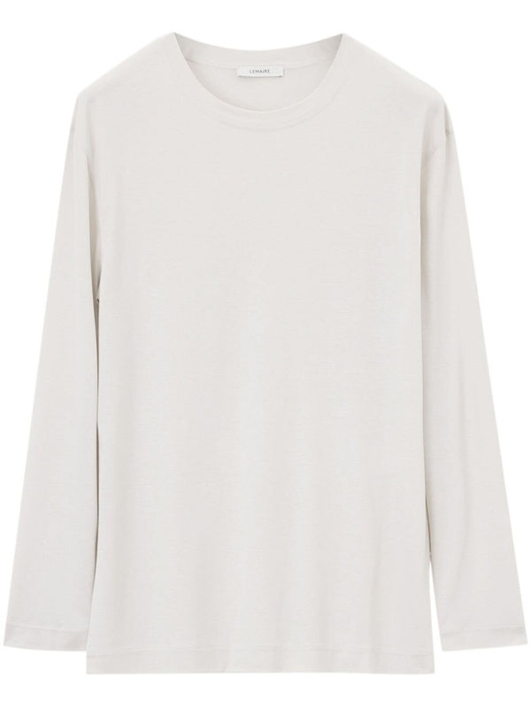 Crewneck Cotton Longsleeve Top