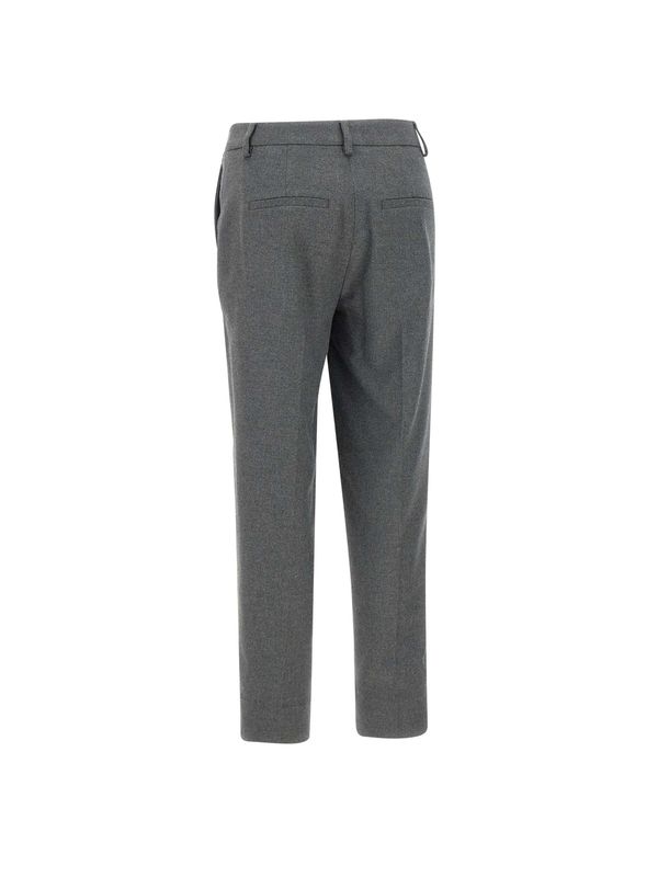 Gray Wool Blend Pants