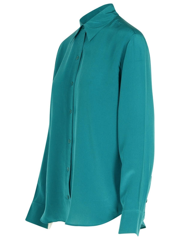 Teal Silk Shirt