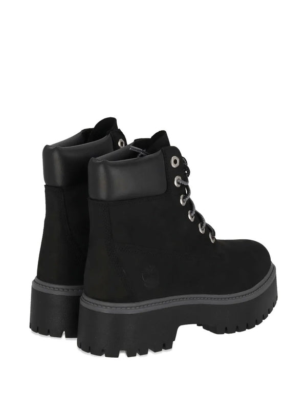 Timberland Black Lace-Up Boots