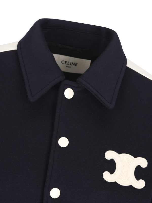 トリオンフ ロゴ パッチ カシミア ボンバー