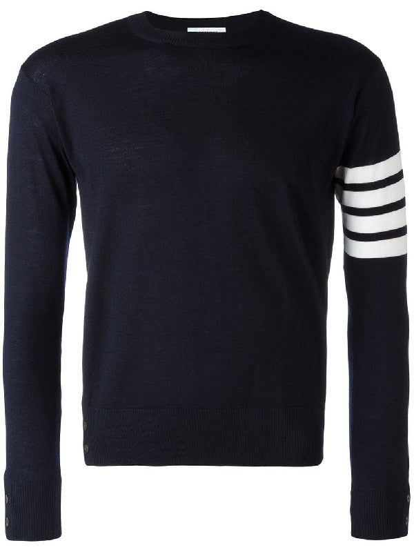 4-Bar Stripe Crewneck Wool
  Knit