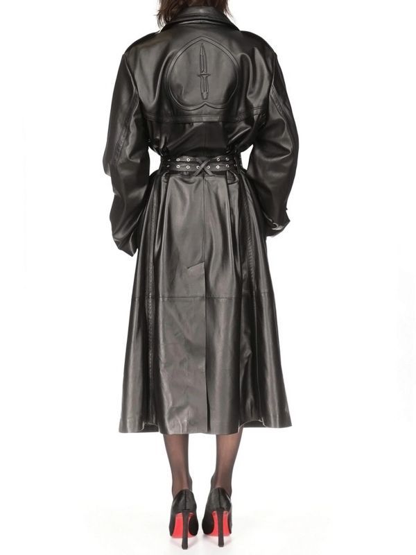 Amanda Leather
  Trench Coat