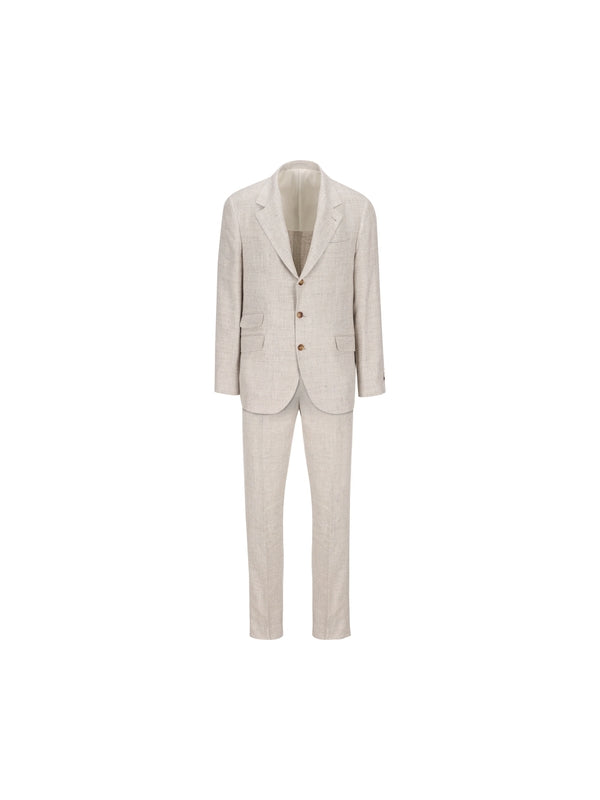 Single-breasted Linen Wool Setup Suit