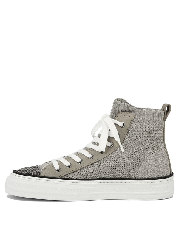 Monili Detail High-Top Sneakers