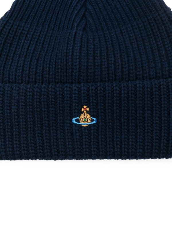 Vivienne Westwood Navy Beanies