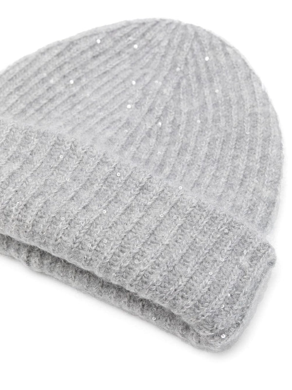 Sequin Wool Beanie