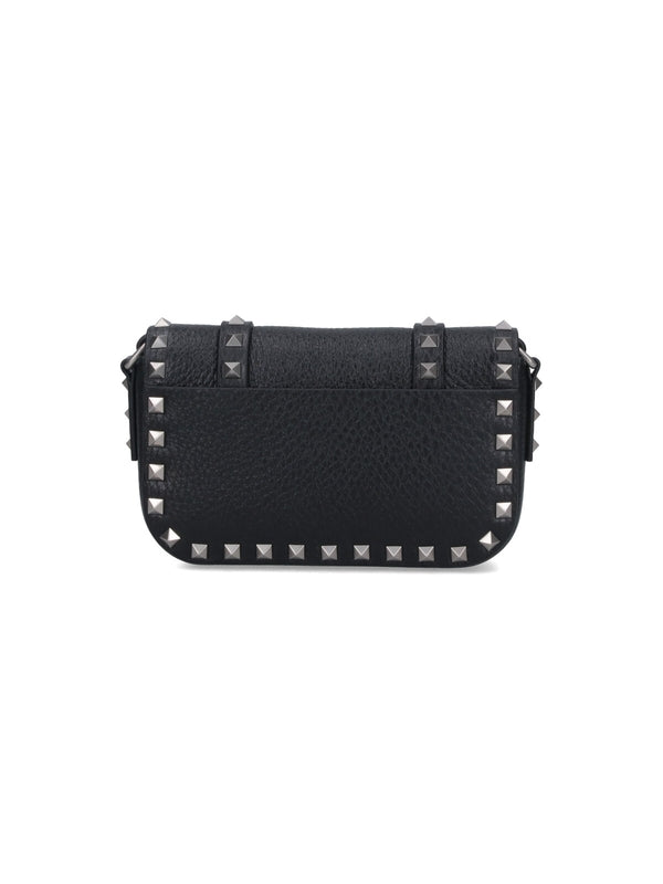 Rockstud Leather Phone Holder Bag