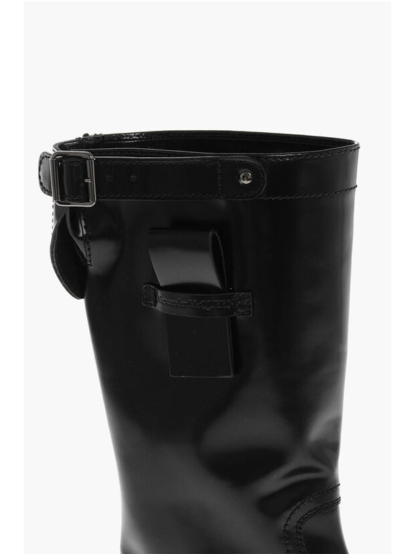 Alexander Mcqueen Black Middle Boots