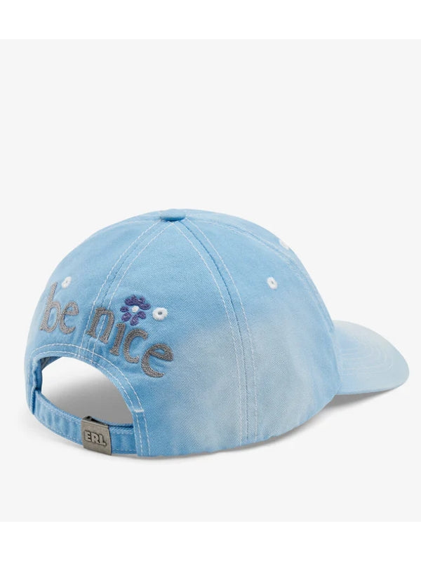 Venice Embroidery Blue Ball Cap