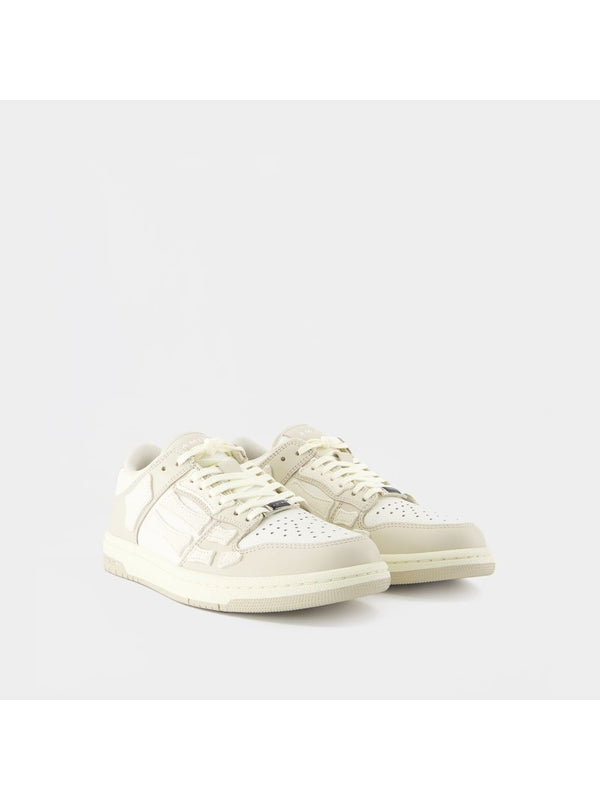 スケルレザーロートップスニーカー