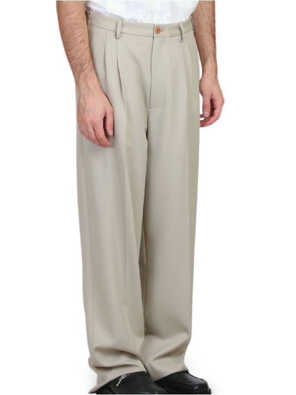 Double Pintuck Wide Trousers