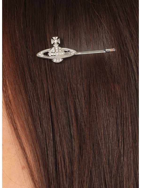 Orb Logo Crystal Hair Pin