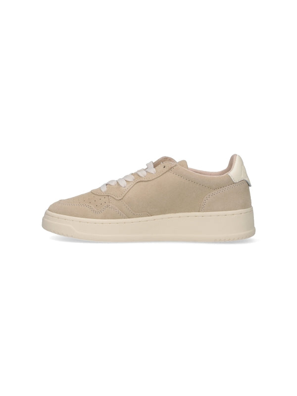 Autry Beige Low Top Sneakers