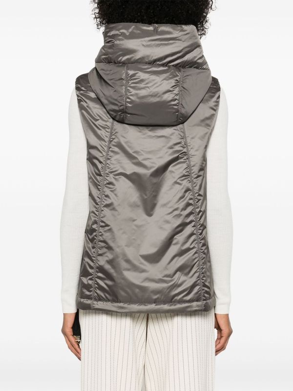 Drawstring
  Hooded Padded Vest