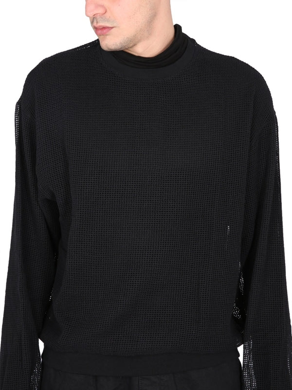 Mesh Cotton Sweatshirt