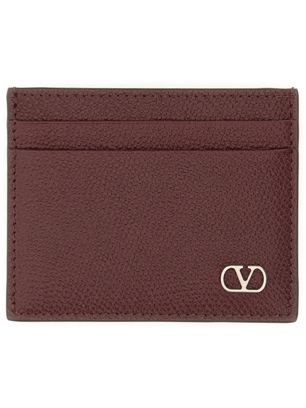 Valentino Burgundy Card Holders