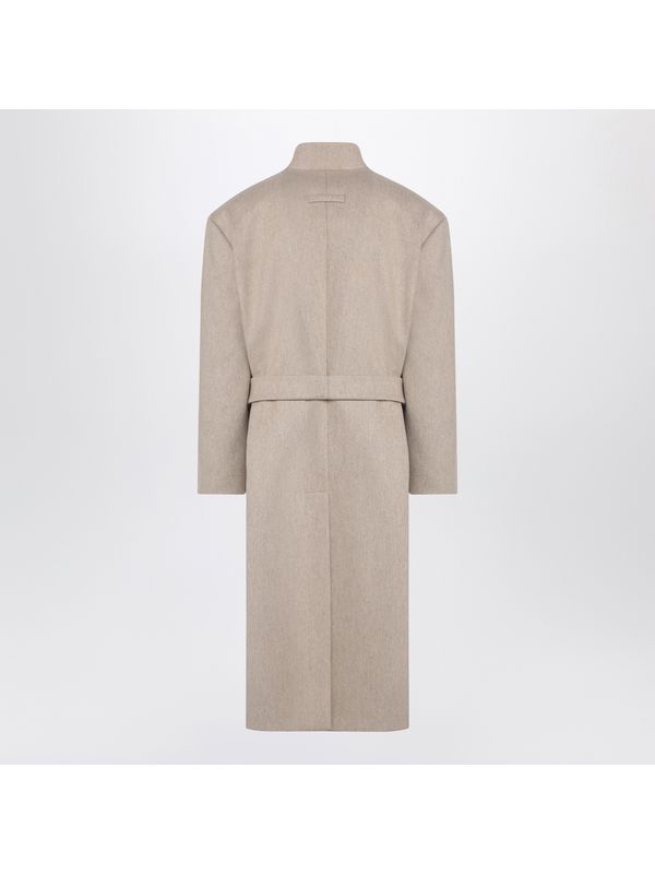 Belt Wool Blend Coat