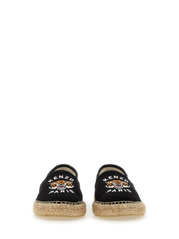 Lucky Tiger Embroidery Espadrilles