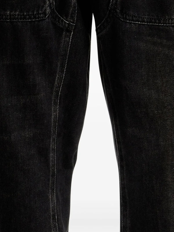 Back Logo Patch Denim Pants