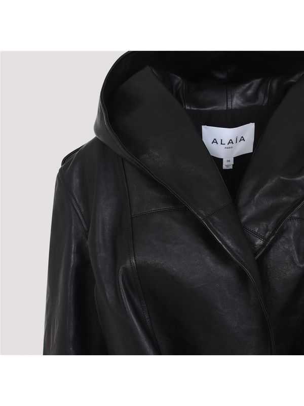 Hood Leather Biker Jacket