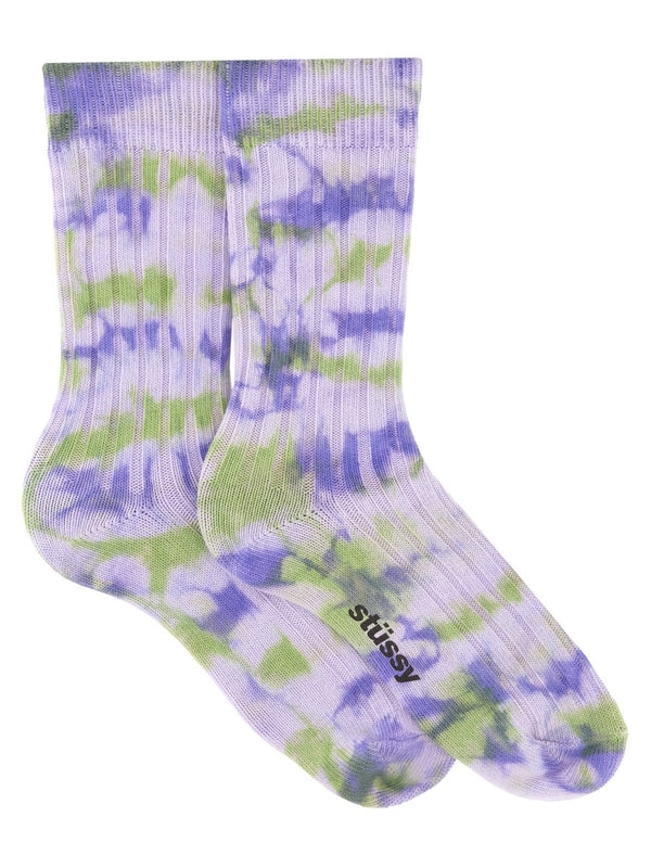 Logo Detail Tie-dye Socks