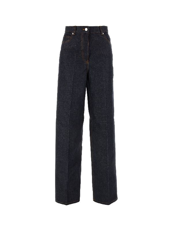 Wide Straight Denim Pants