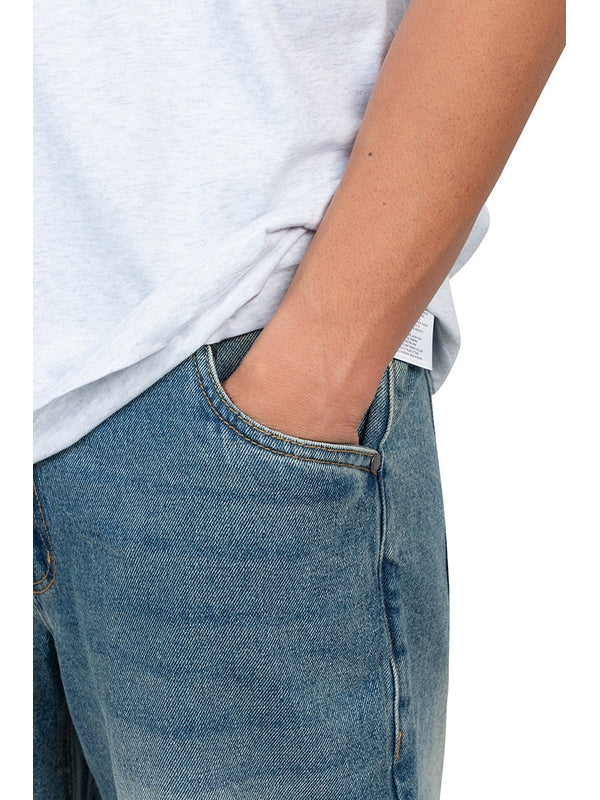 Pocket Detail Denim Pants