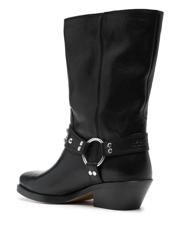 Antia Harness Leather Ankle Boots