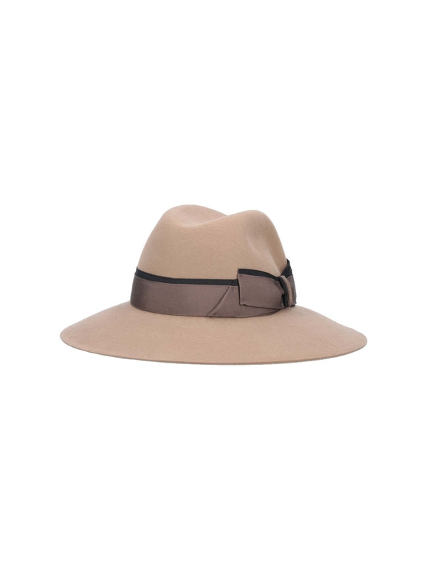 Logo Band Wool Fedora Hat