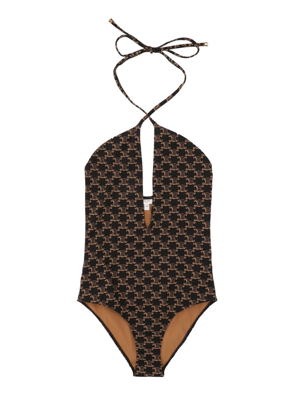 Triomphe Pattern One-Piece Swimsuit