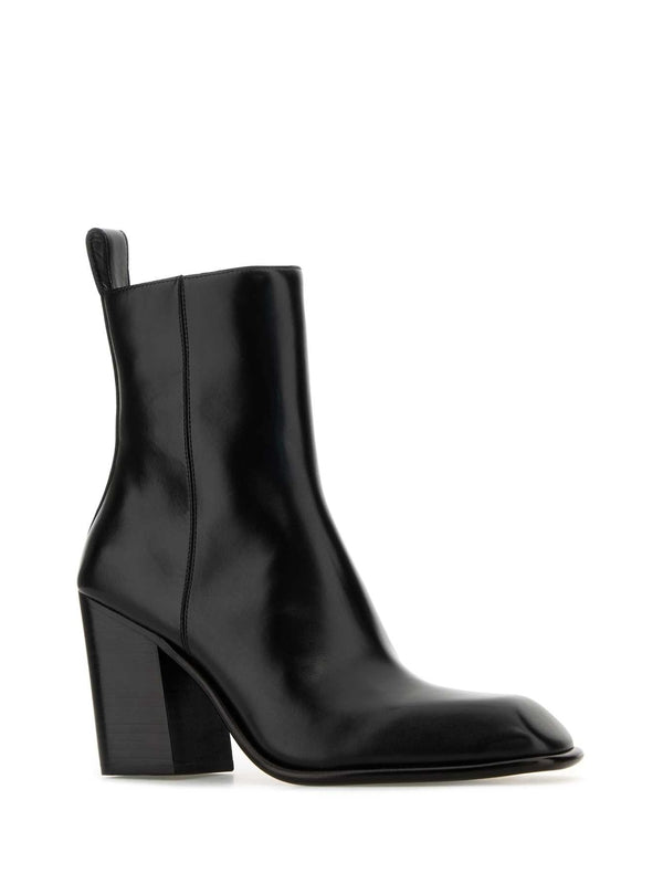 Throttle Leather Ankle Boots Heels