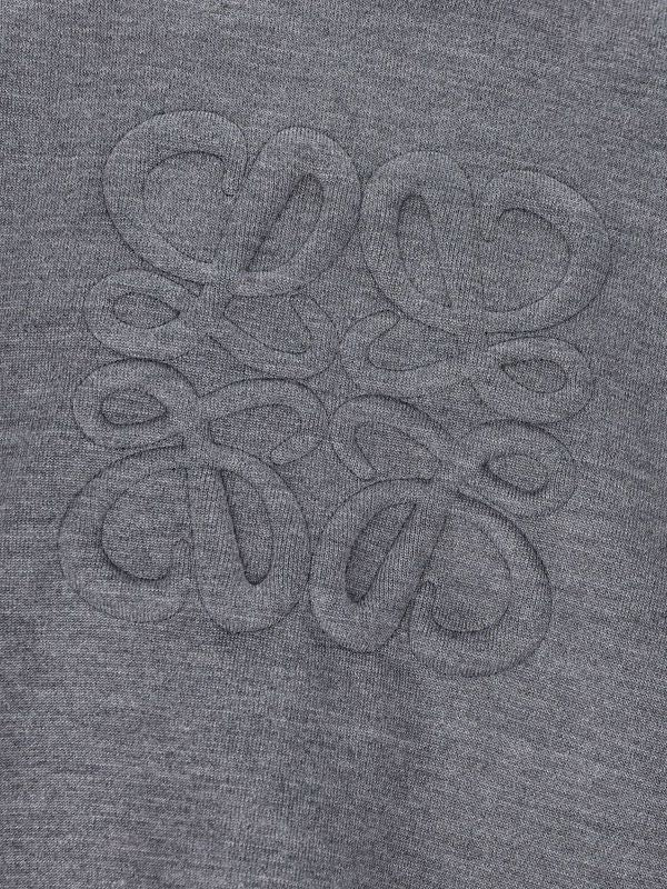 Anagram Embossed Wool Sweater
