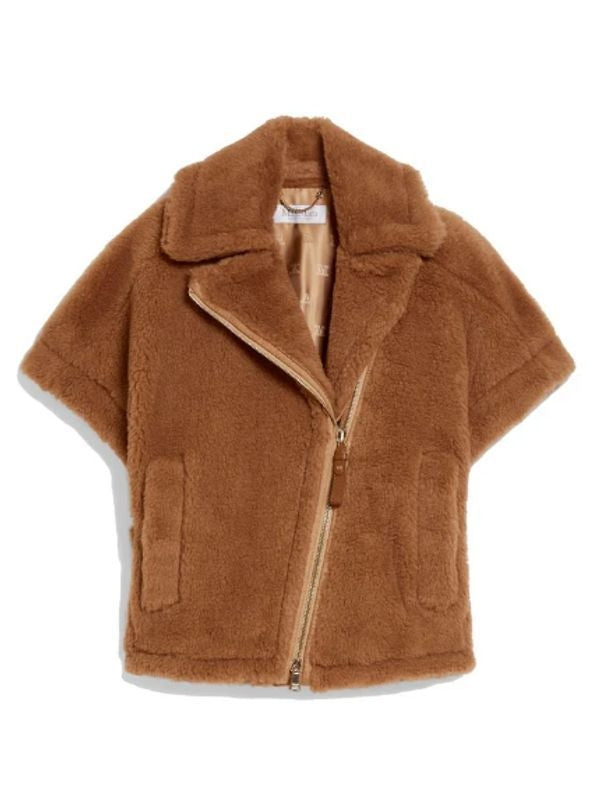 Teddy Shearling Zip-up Jacket