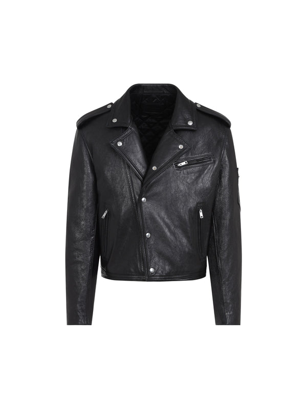 Studded Goatskin Biker Jacket