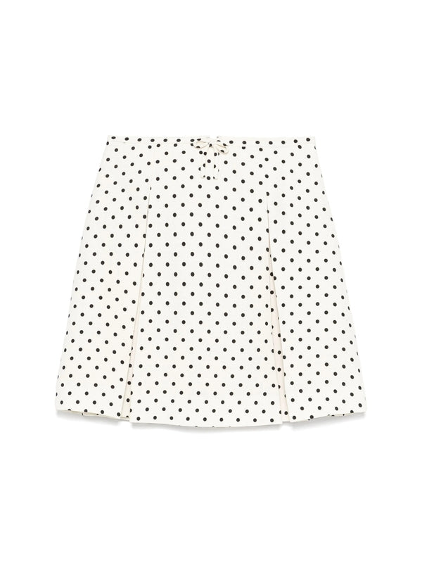 Valentino White Black Skirts