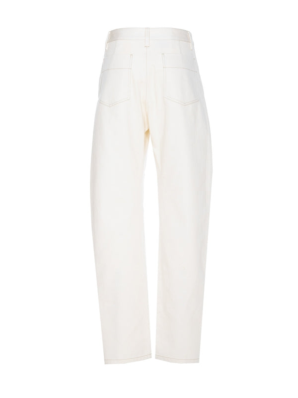 Twist Cotton Denim Pants