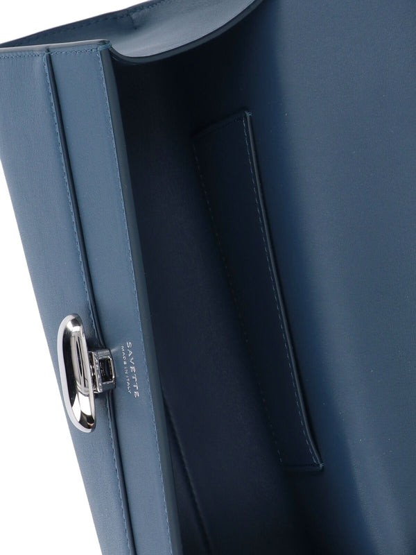 Savette Navy Tote Bags