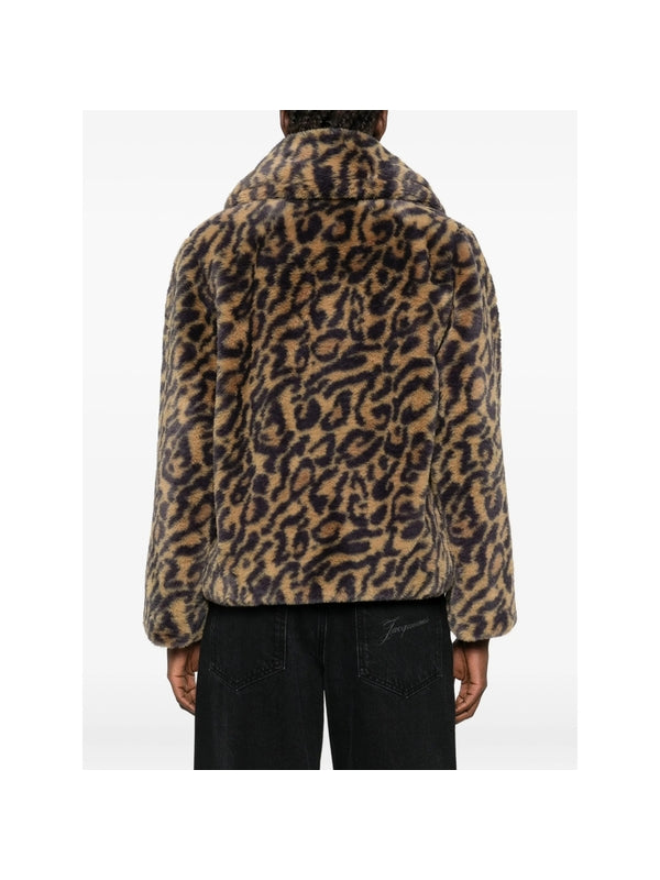 A.P.C. Brown Black Fur & Shearling