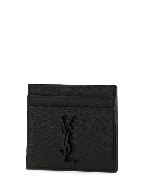 Cassandra Logo Leather Card Wallet