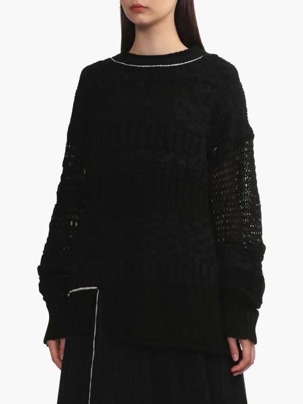 Y'S Sweaters Black Knitted - Jente