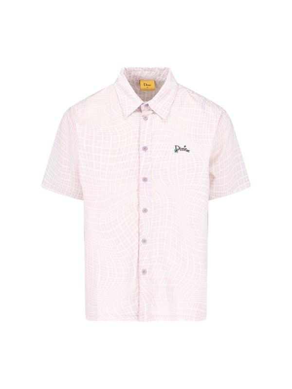 Logo Allover Printing Short Sleeve Shirt