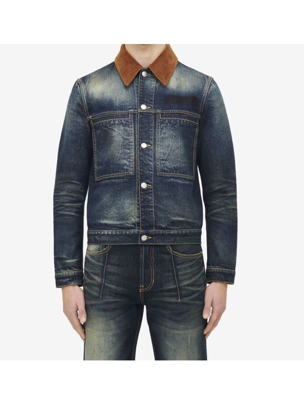 Alexander Mcqueen Blue Trucker