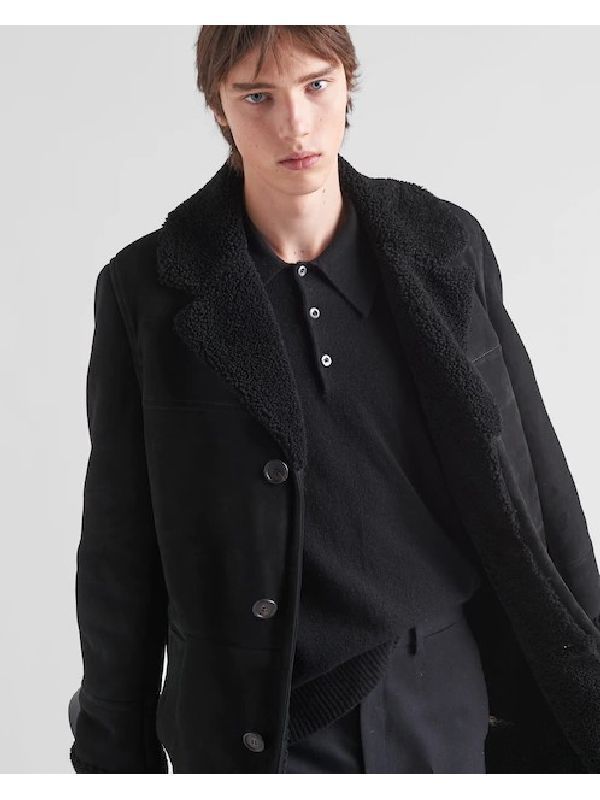 Black Shearling Coat