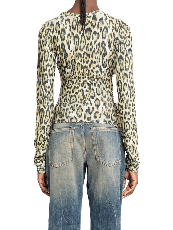 Leopard Twister Long Sleeve Top