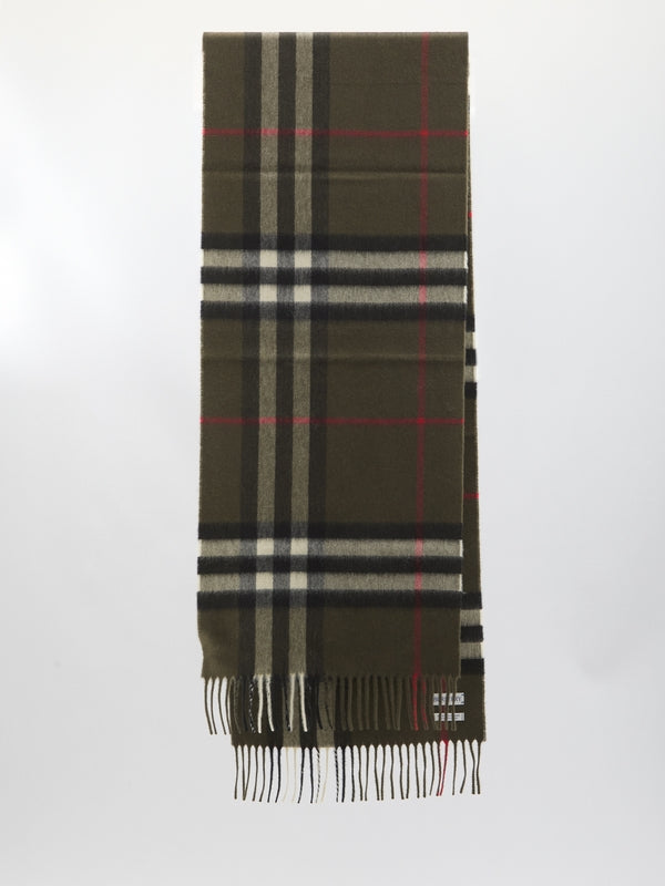 Check pattern cashmere scarf - Jente