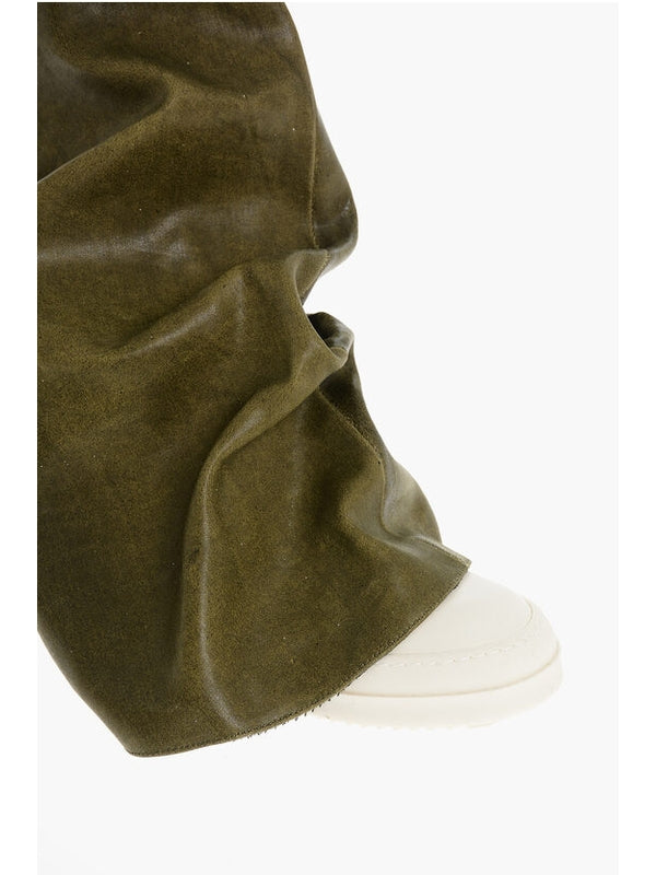 Rick Owens Green Middle Boots
