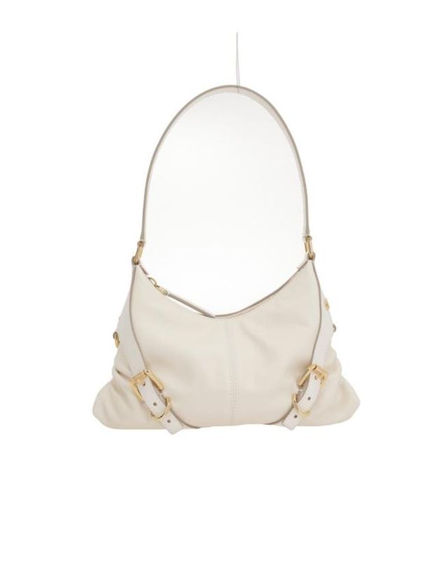 Voyou Buckle Leather Shoulder Bag