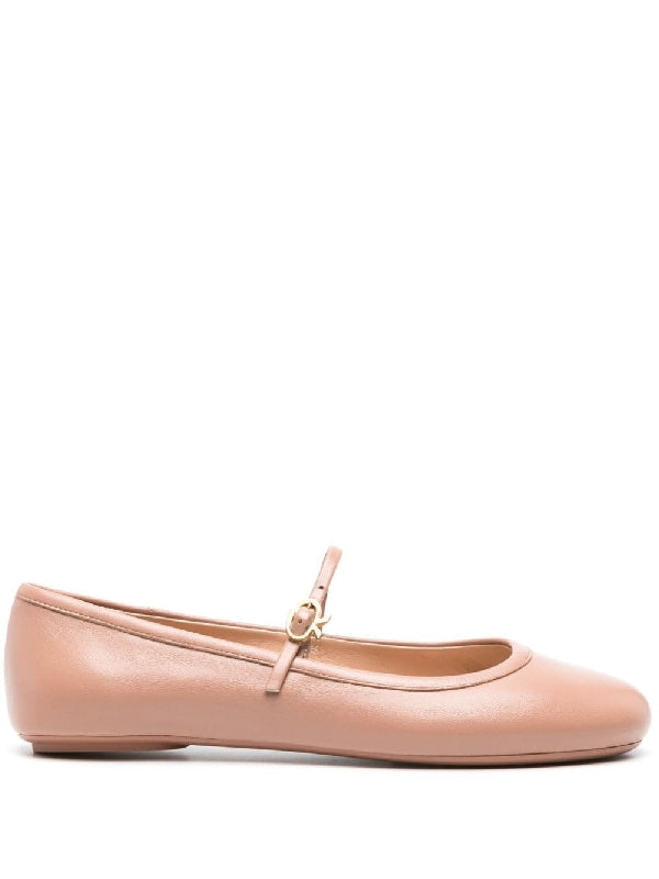 Mary Jane
  Leather Flat Shoes