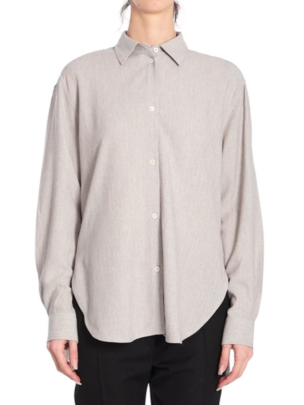 Asymmetric Viscose Wool Shirt